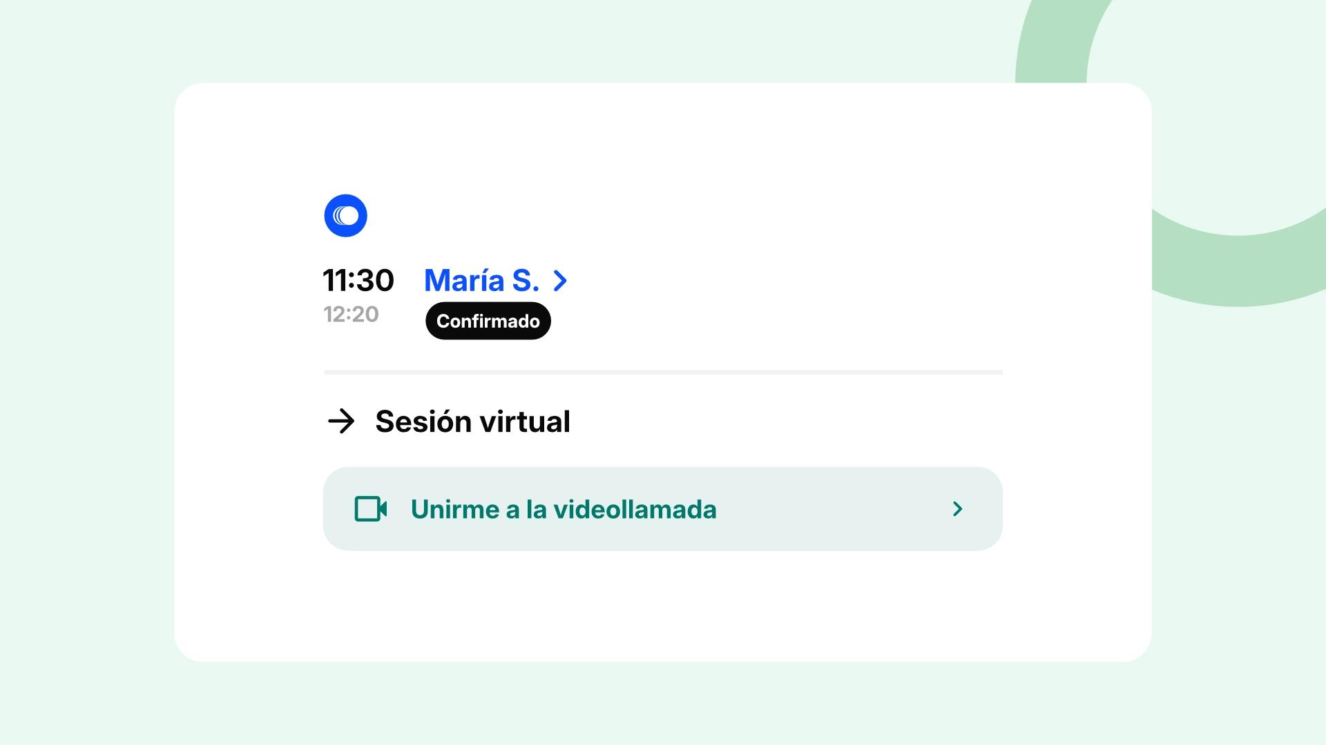 Enlace de videollamada para turnos online en Bioturno