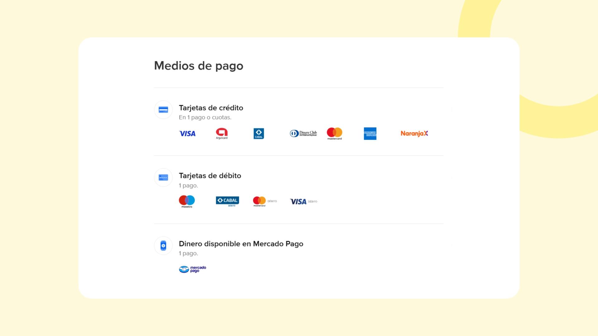 Medios de pago para reservas online con Mercado Pago en Bioturno